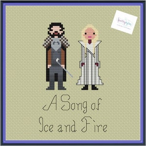 A Song of Ice and Fire Unofficial Cross Stitch DIGITAL PDF (pattern only) Unofficial Parody