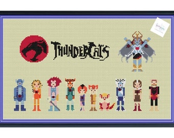 Thundercats onofficiële kruissteek digitale pdf (alleen patroon)
