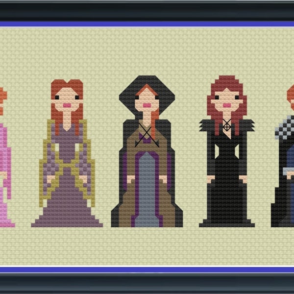 Queen of the North Winter Stark Thrones Unofficial Cross Stitch DIGITAL PDF (pattern only) Winterfell