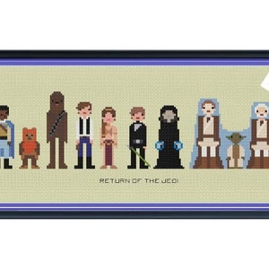 SW Return of the Jedi Unofficial Cross Stitch DIGITAL PDF (pattern only) Parody