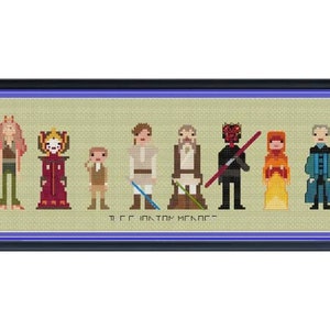 SW Phantom Menace Cross Stitch DIGITAL PDF (pattern only) Unofficial
