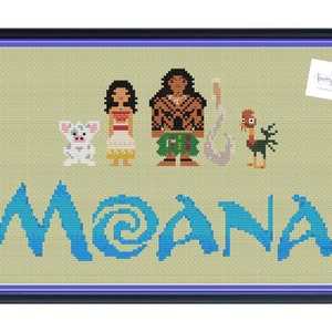 Patreon Only Gramma Tala Cross Stitch Pattern Moana Manta Ray – Cross Stitch  Quest