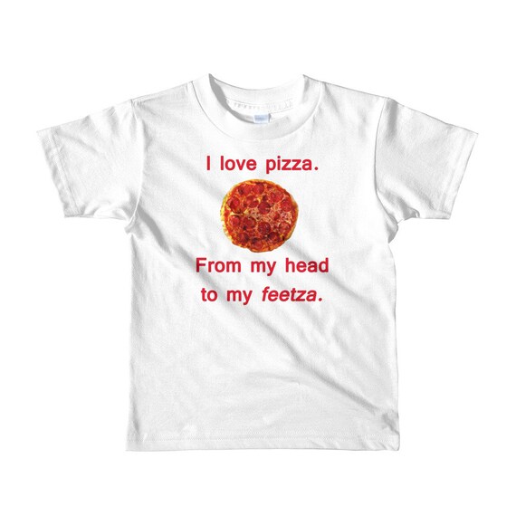 I Love Pizza Short Sleeve Kids T Shirt Etsy
