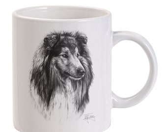 Mike Sibley Rough Collie High Quality Dog Breed Ceramic Mug Dog Lover Gift 2