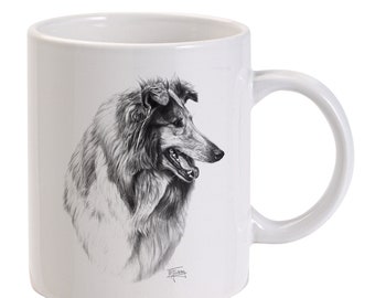 Mike Sibley Rough Collie High Quality Dog Breed Ceramic Mug Dog Lover Gift 2