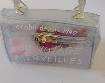 Women Hand Shoulder Bag in Voyage Au Pays Des Merveilles Jelly Bag Etsy