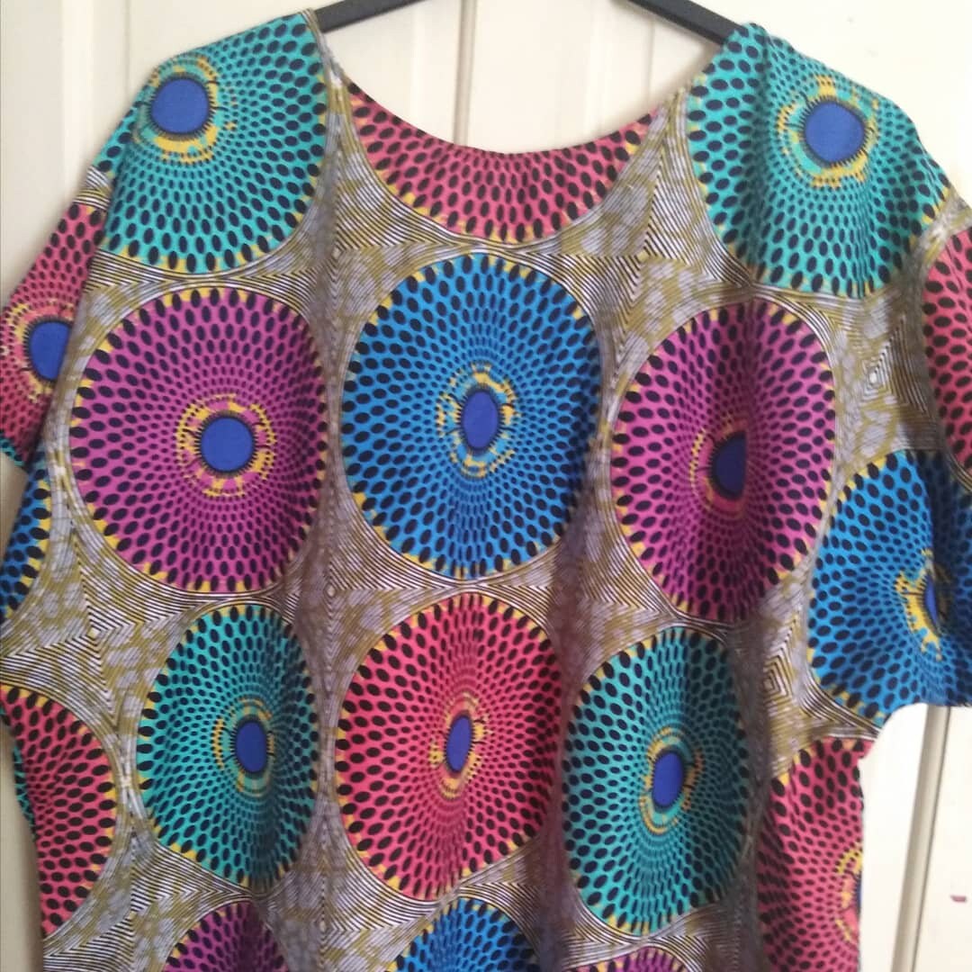 African print kaftan dress size UK 16 up to 30
