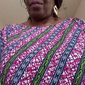 African print short Kaftan top size 22-26