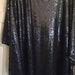 Short Sequin /Satin Dress Size XL Style 2667