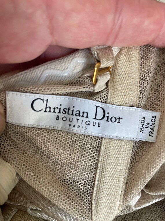 Christian Dior by John Galliano Vintage Gold Gath… - image 7