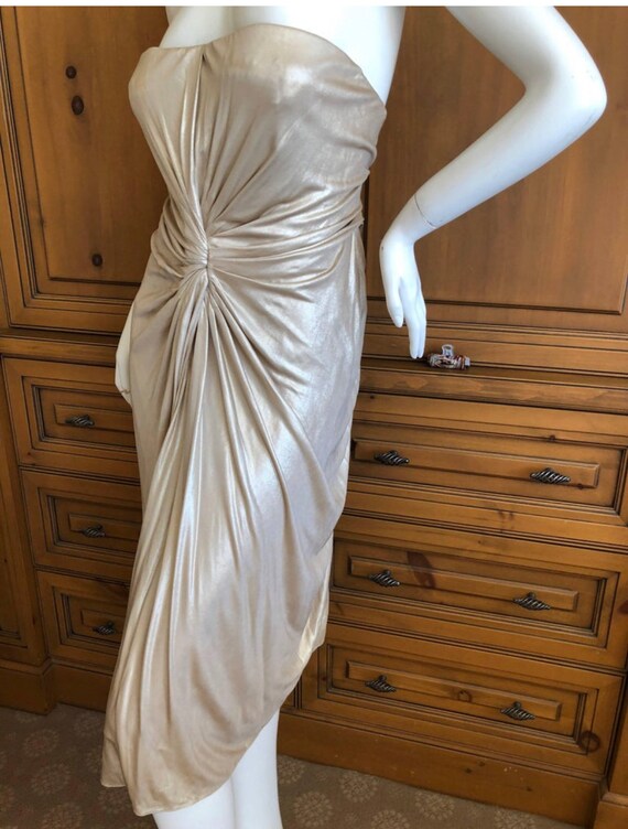 Christian Dior by John Galliano Vintage Gold Gath… - image 4