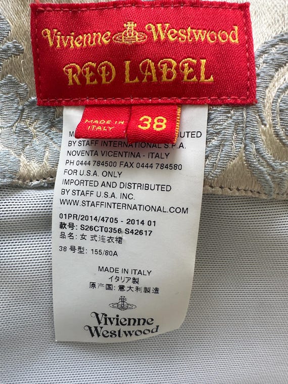 Vivienne Westwood Red Label Vintage Gold Jacquard Cocktail