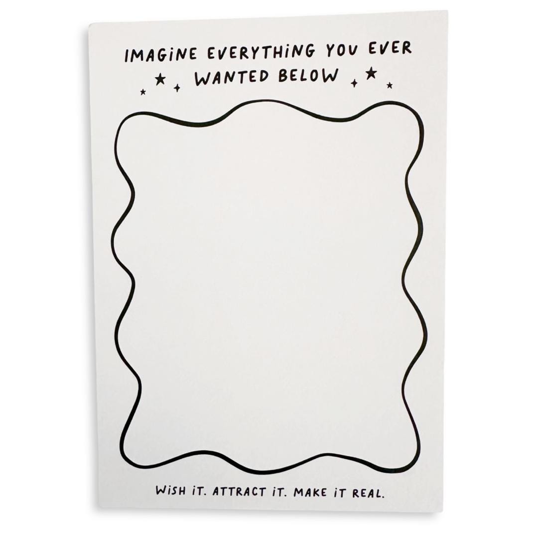 Imagine Everything You Ever Wanted Manifest Notepad | Manifestation ...