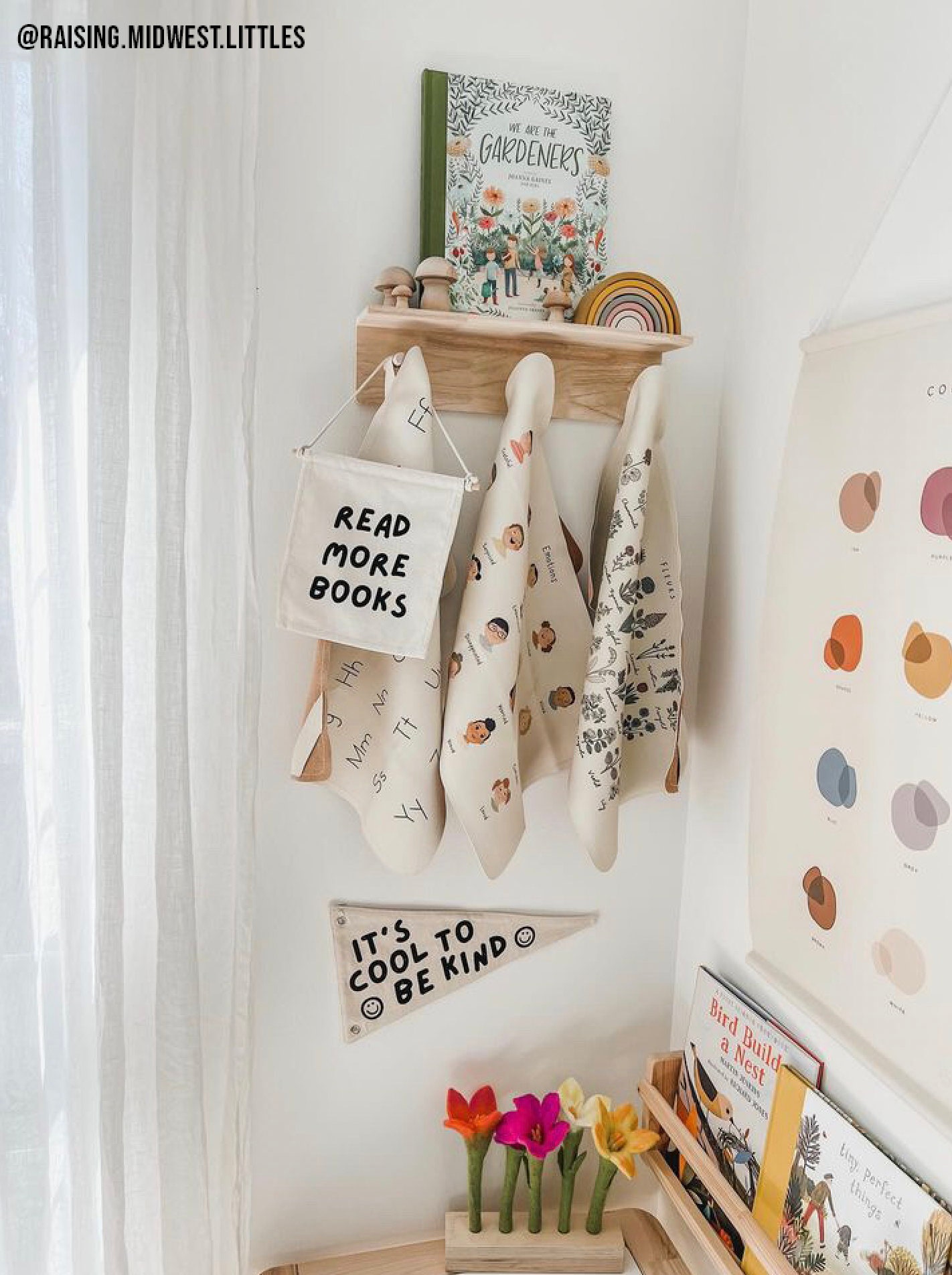Kids Canvas Safe Space Pennant - Boho Wall Hanging For Playroom, Nursery, Or Classroom