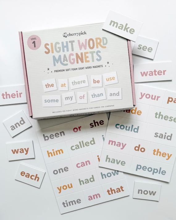 Sight Word Magnets for Early Reading & Literacy - Kids Learning