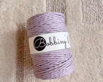 Bobbiny Lavender 5mm Macrame String