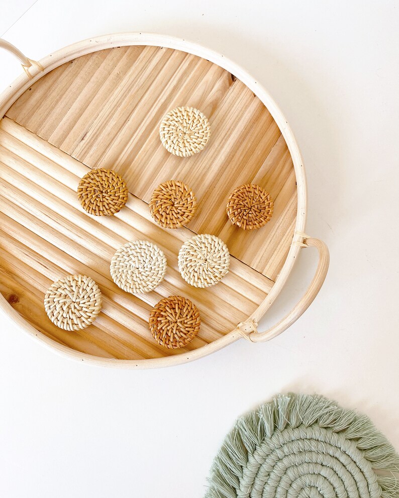 Cute Rattan Fridge / Heart / Boho Office Decor / Etsy