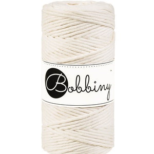 Bobbiny Natural 3mm Macrame String