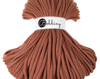 Bobbiny Terracotta 9mm Braided Cord (108 yards) / Jumbo Yarn / Crochet