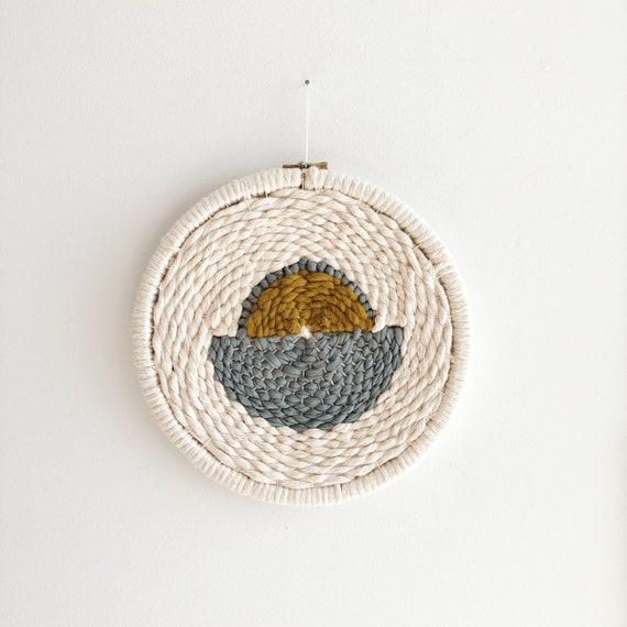 Circular Woven Wall Hanging Handwoven Wall Hanging Woven Etsy