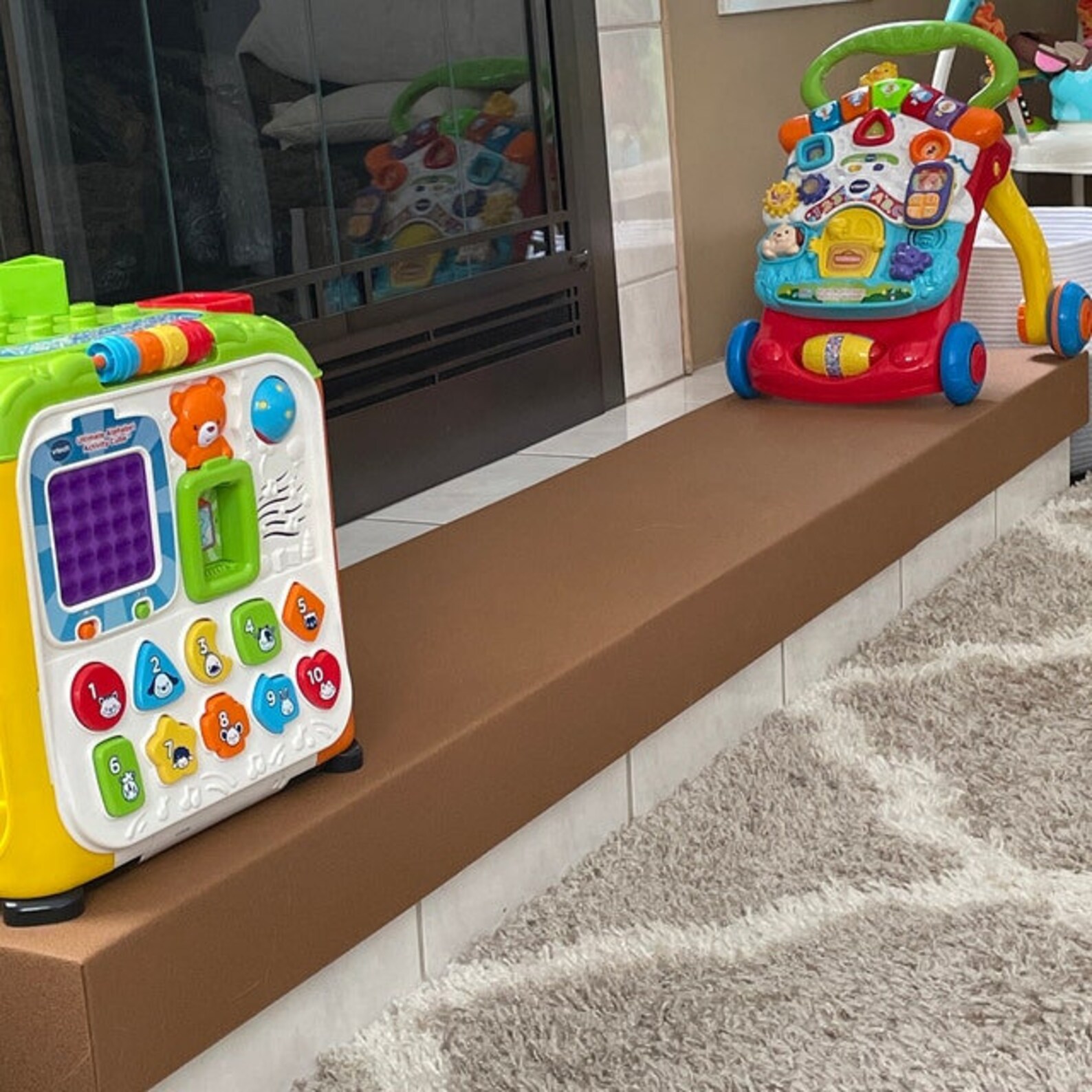 Baby Proof Fireplace Safety Cover Foam Hearth Guard Bumper Pad Etsy