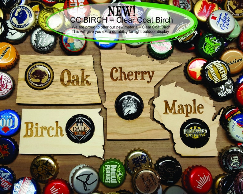 Beer Cap Holder Beer Cap Display Gift for Him Wedding Gift Fathers Day Birthday Unique Christmas Gift Missouri Beer Cap Map MO