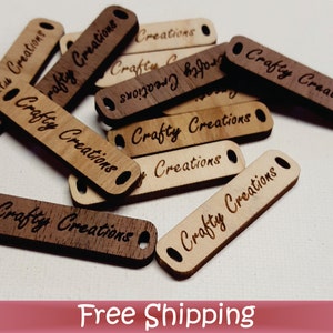50 aangepaste hout Tags-1,5 "x. 38" Dual hole-laser gesneden & gegraveerd (T-0002)