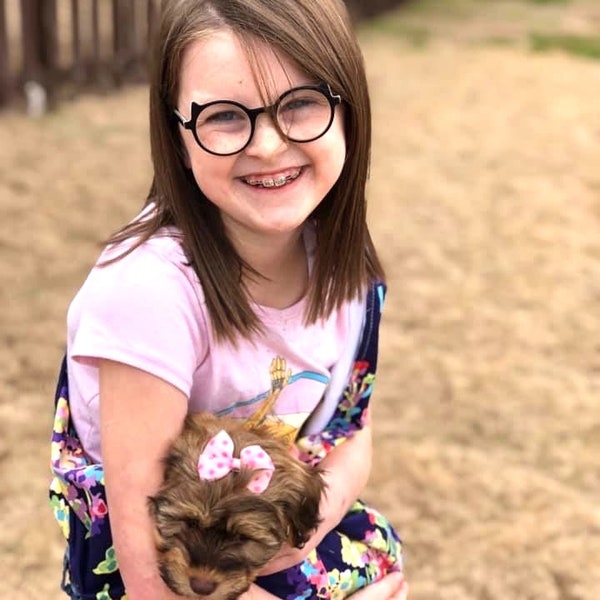 Kids Pet Sling Carrier - Carry your Bunny, Guinea Pig, Puppy, Cat, or any Small Pet Safely - Choose Your Print - with a Harness Safety Clip