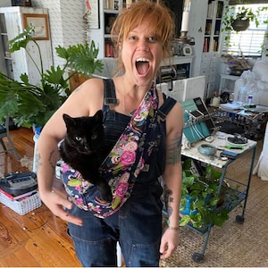 Draagtas voor kat, knuffel je kat of kitten in een gezellig schoudertasje, draag ze thuis of onderweg, selecteer je stoffenprint