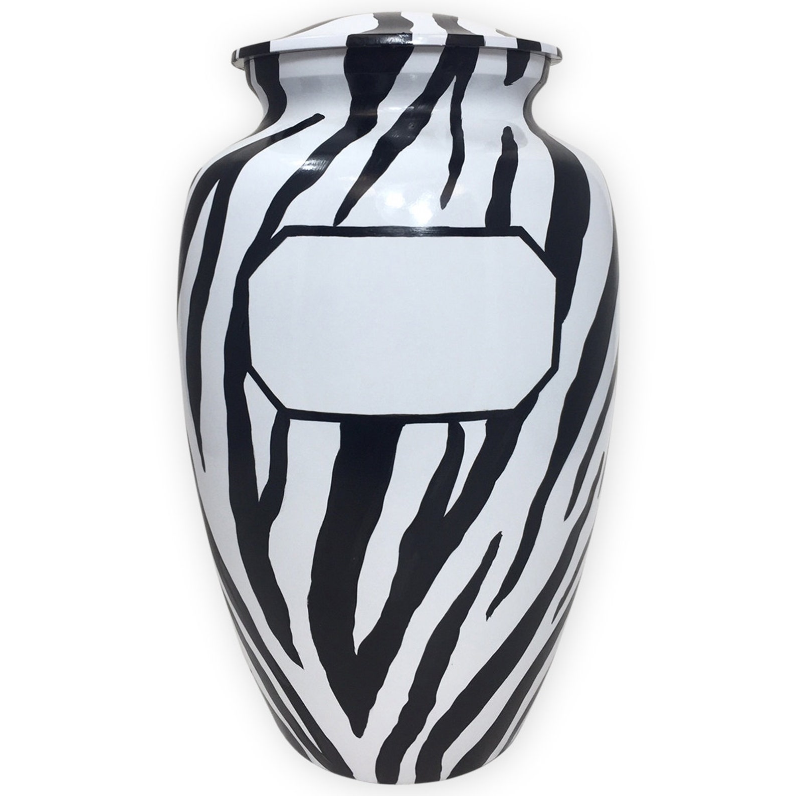 Zebra Print Cremation Urn Zebra Cremation Urn Etsy
