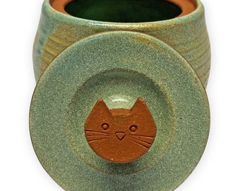 Cat's Meow Ceramic Cat Urn, Cat's Meow Urn for Cats, Cat Urn