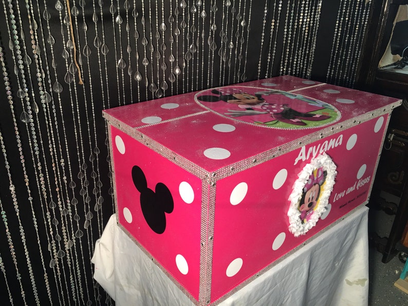 Minnie mouse toy boxes Minnie Mouse birthday kids Etsy