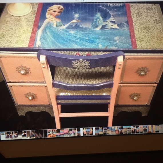 Frozen Frozen Decor Kids Desk Elsa Elsa Decor Elsa Birthday Kids Room Decor Childrens Desks Girls Room Decor Childrens Fur