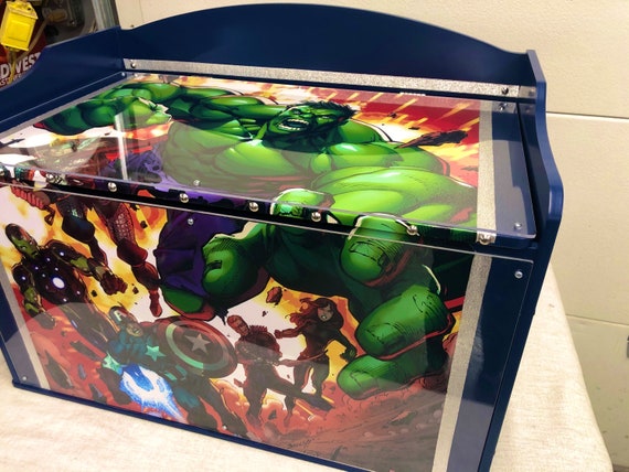 Avengers wooden toy box best sale