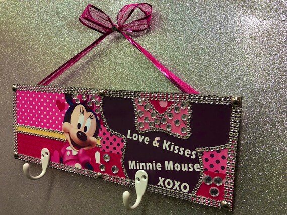 Minnie Mouse Minnie Mouse Room Decor Minnie Mouse Birthday Minnie Mouse Decor Kids Towel Rack Girls Room Decor Kids Room Decor
