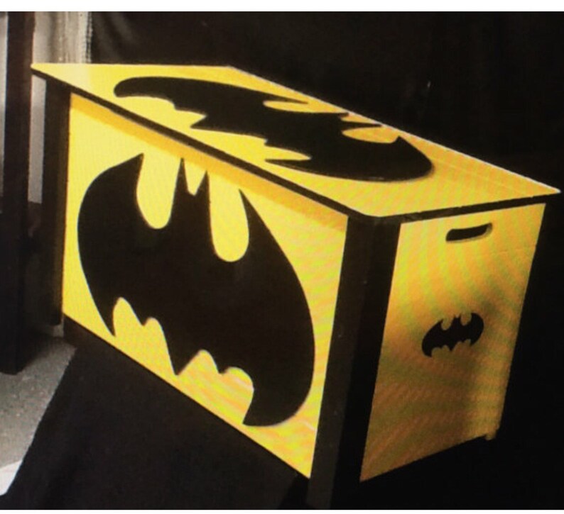 Batman Batman Decor Toy Boxes Kids Toy Storage Super Etsy