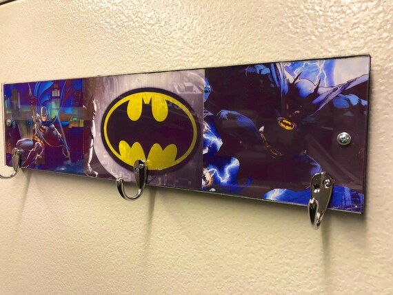 Batman Batman Decor Super Hero Decor Batman Room Decor Batman Room Batman Birthday Kids Towel Rack Boys Room Decor Kids Room
