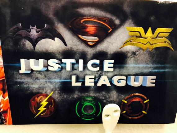 Super Hero Decor Kids Room Decor Justice League Etsy
