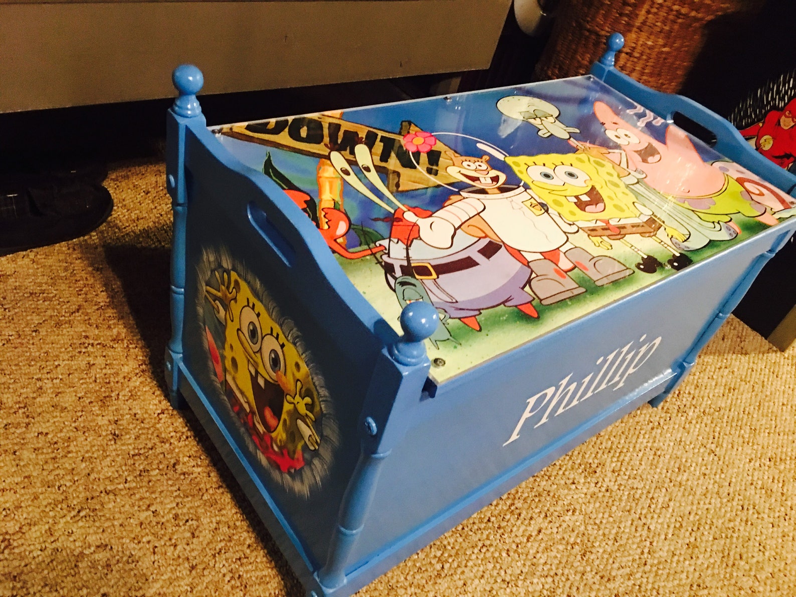 Childrens Toy Boxes Super Hero Decor Kids Toy Storage Etsy