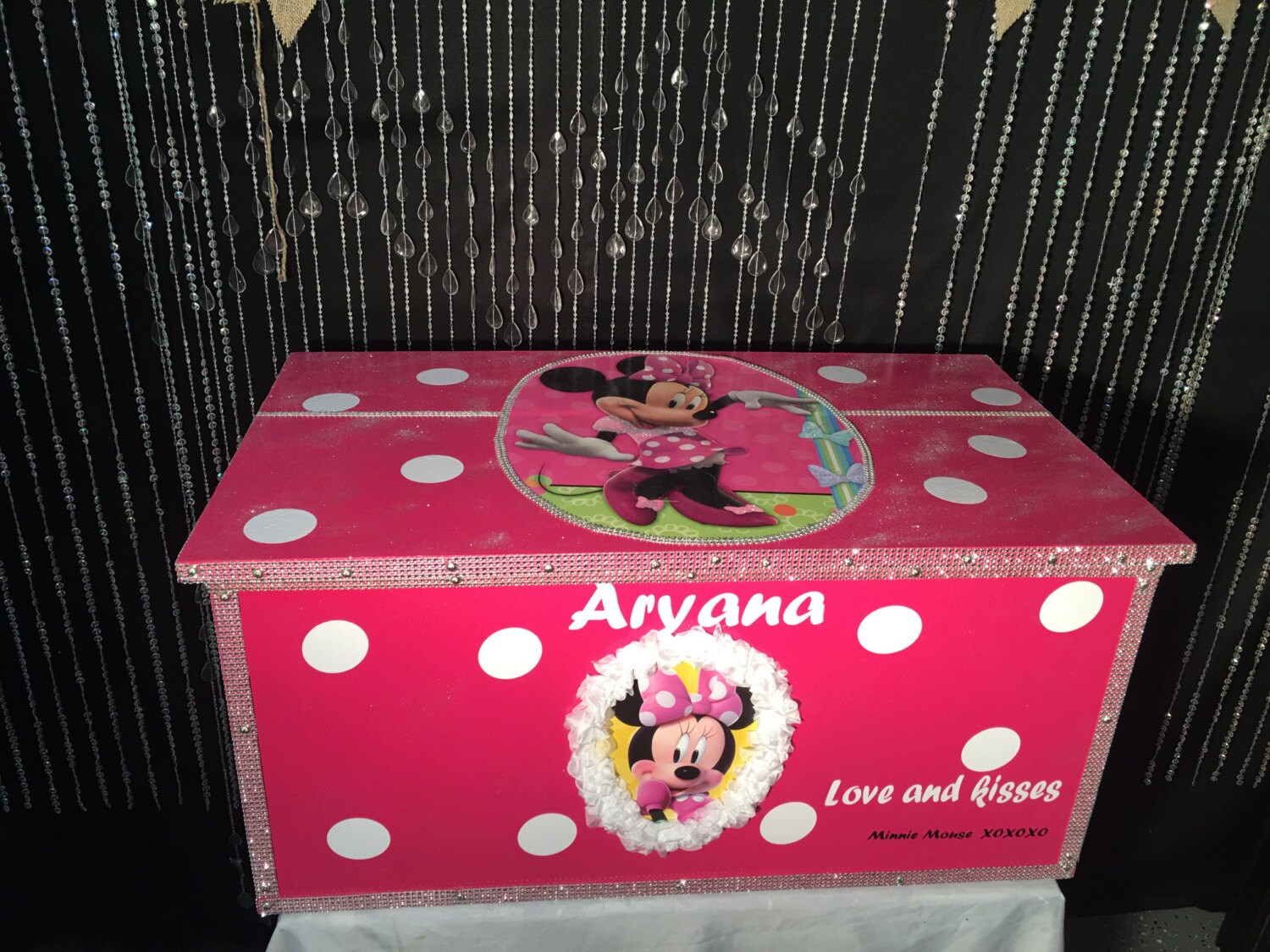 Minnie mouse toy boxes Minnie Mouse birthday kids Etsy