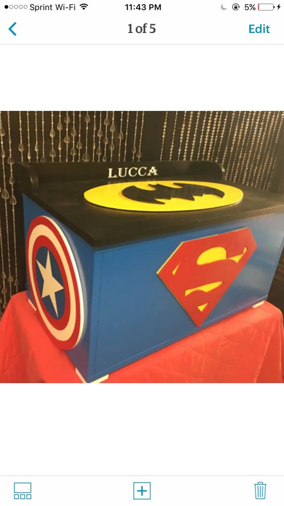 superhero toy chest