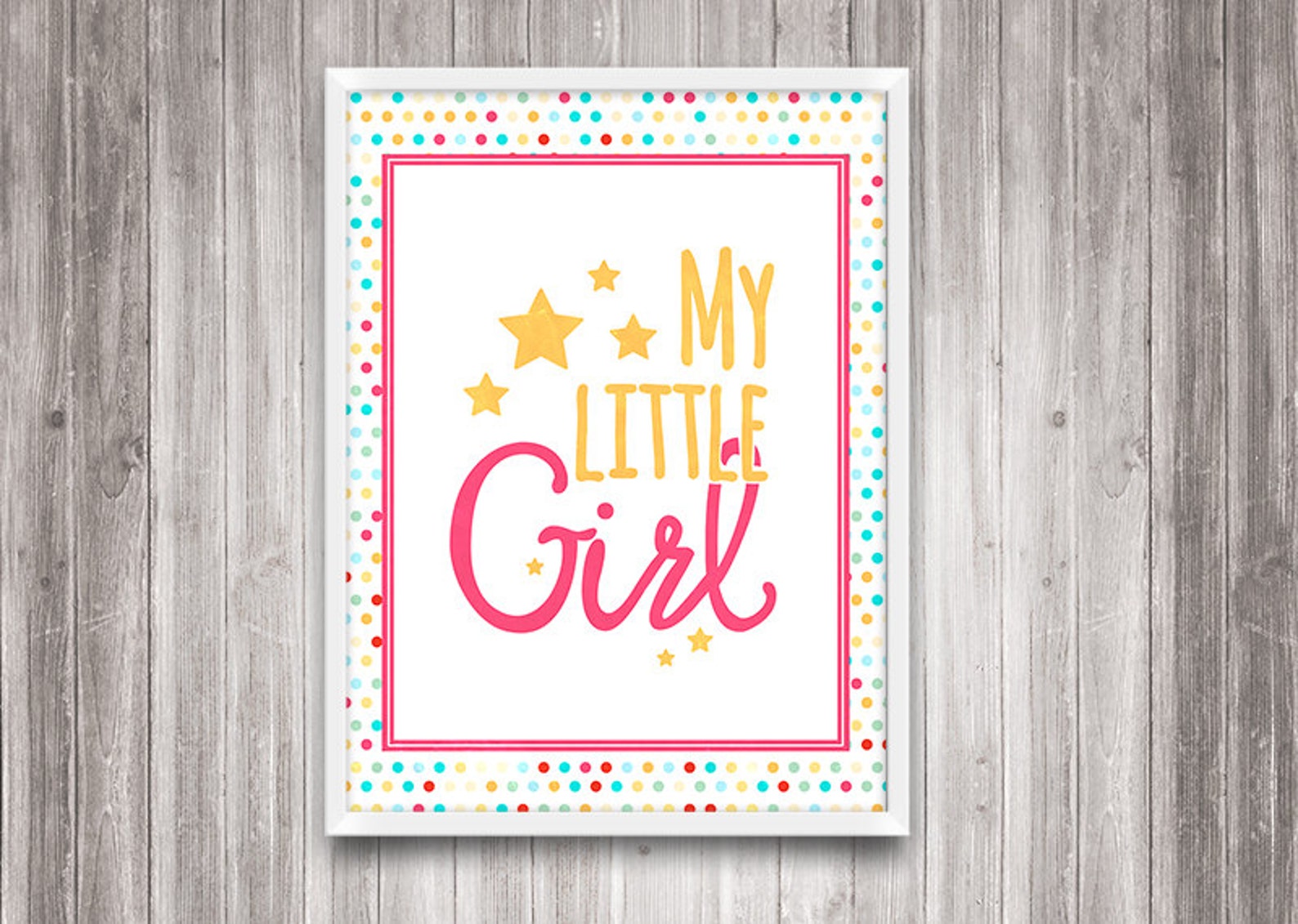 My little girl print Kids wall art Nursery decor print Etsy