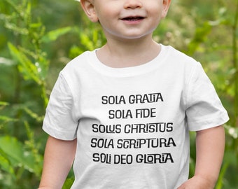 5 Solas Shirt | Reformed Theology Shirt | Reformed Shirt | Protestant Reformation Shirt | Presbyterian Shirt | Westminster Catechism Shirt