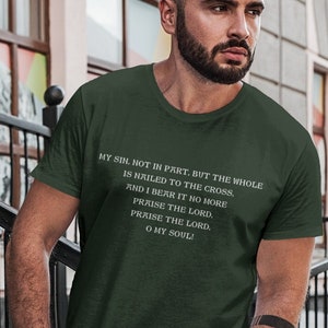 Hymn Lyrics Shirt | It Is Well With My Soul Shirt | Horatio Spafford Hymn Lyrics | Christian Hymn Shirt | Hymn Lyrics Shirt