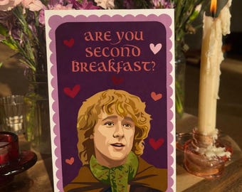 Lord of the Rings Anniversary Card (Digital Download) | LOTR Valentine | Pippin Second Breakfast Card