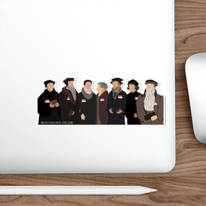 Waterproof Reformation Sticker | Martin Luther Sticker | John Calvin Sticker | 95 Theses Sticker | 1517 Sticker | Reformed Theology Sticker