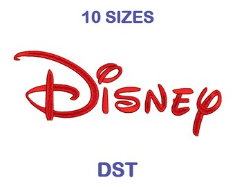 Disney Embroidery Font - 10 Size - DST Format Embroidery Alphabet - Embroidery Letters - Machine Embroidery Designs Patterns