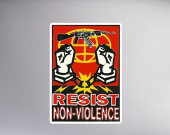 Resist Non-Violence Bumper Sticker