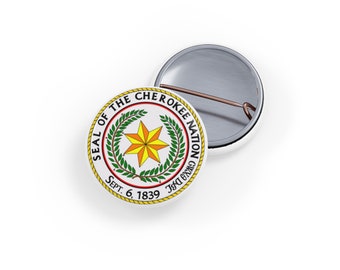 Cherokee Nation Round Pins