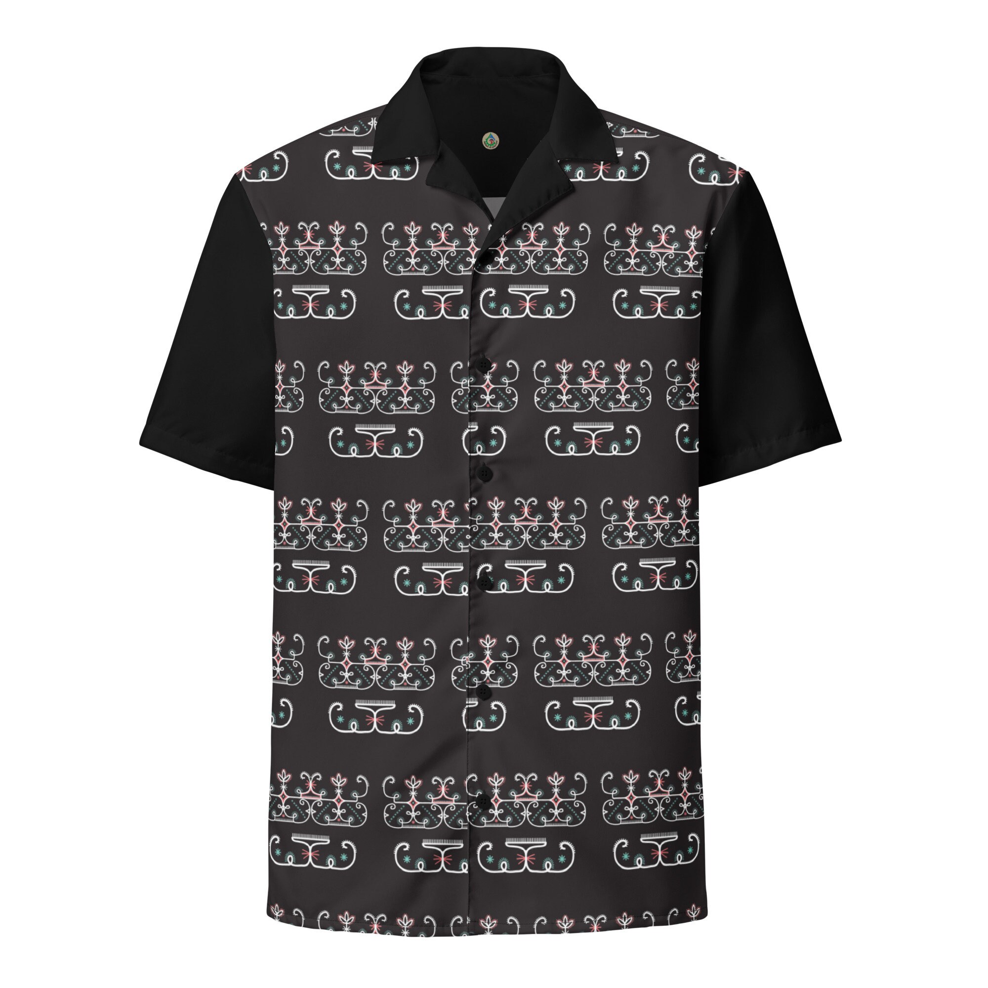 Wabanaki Double Curve - Native American Designer Hawaiian Shirt